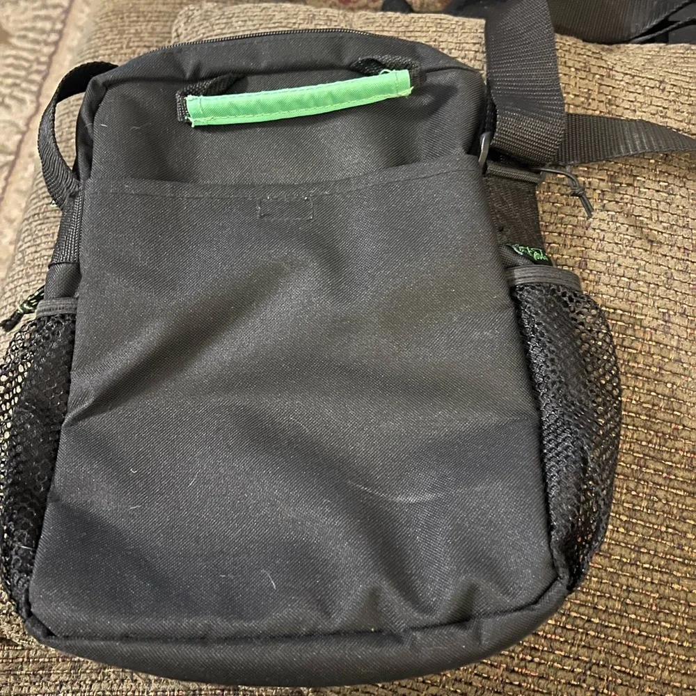 Black and Green Men's Shoulder Bag - Picture 2 of 5